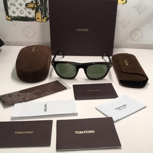 Tom Ford TF5895-B 052 Dark Havana Square Eyeglasses NEW - Picture 5 of 13